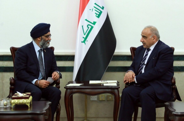 Abdelmahdi to Canadian Defense Minister: We look forward to cooperation in the field of armament, training and reconstruction 192342019_DD62BDC0-6ACB-4D70-A47B-B393539EE5C0