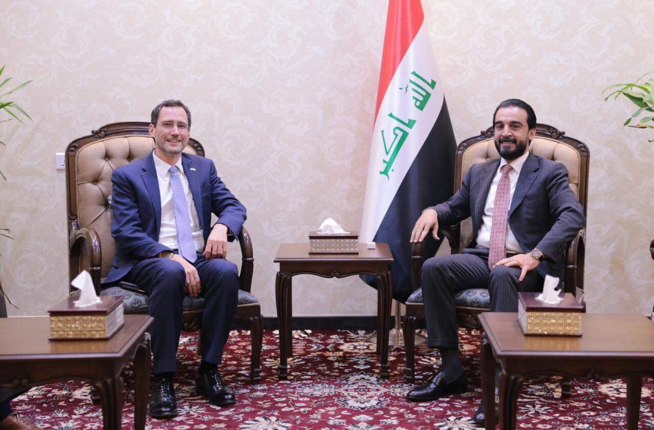Halabousi receives the charge d'affaires at the US Embassy and discusses with him the development of the relationship between Baghdad and Washington 20522019_55AAF508-2C36-4910-826A-3F2CA4D6EAFB