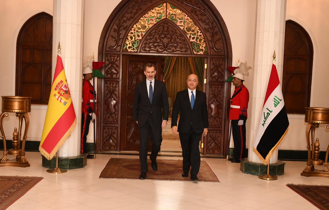 Saleh receives King of Spain in Baghdad 830120191